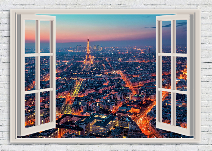 Bilder Leinwand Fenster Blick Düne Wandbild Bild leinwandbilder