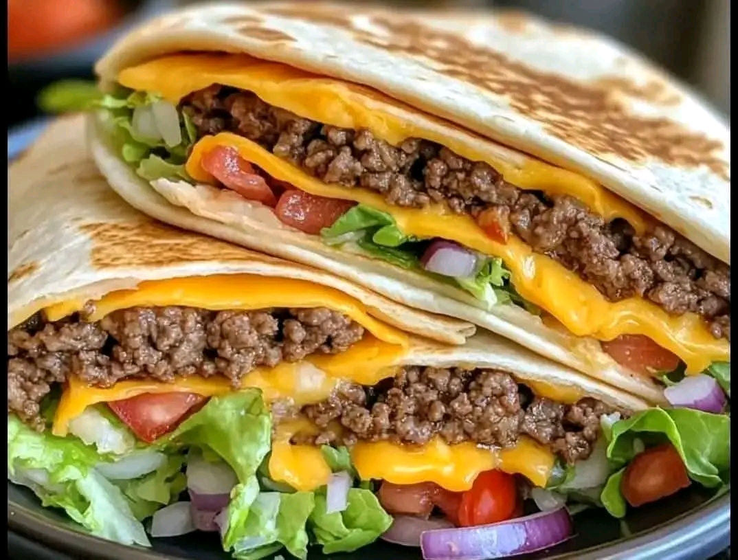 لفائف البرجر المشوية