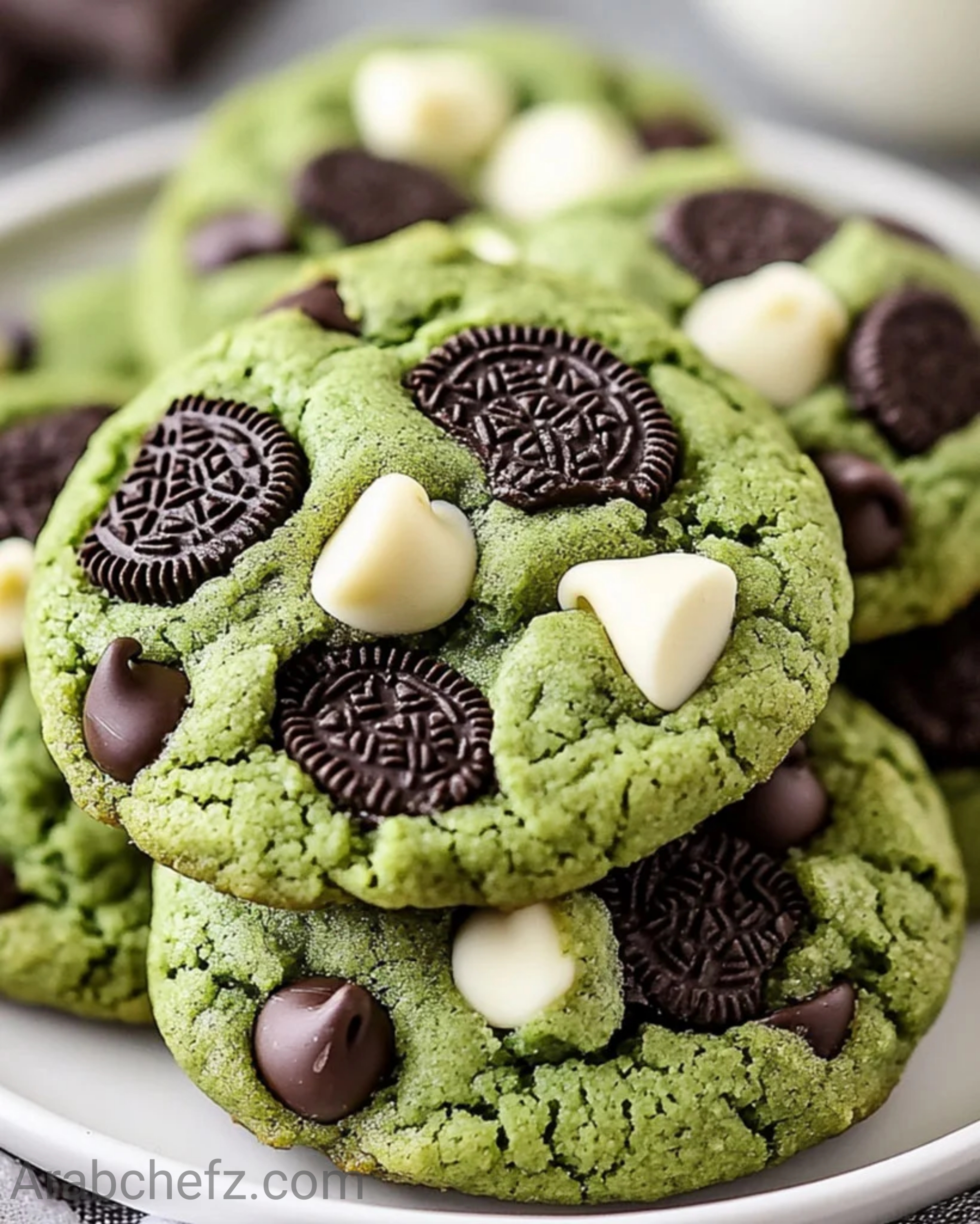 كوكيز الشوكولاتة الخضراء