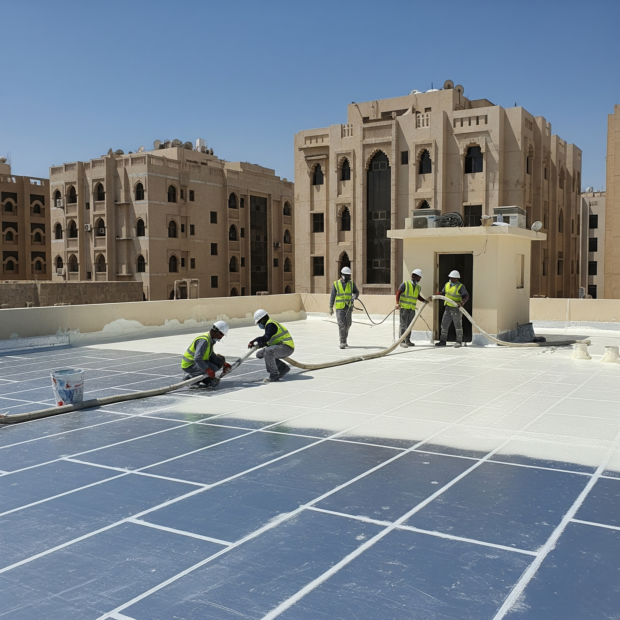 العزل الحراري الحديث فوم البولي يوريثان