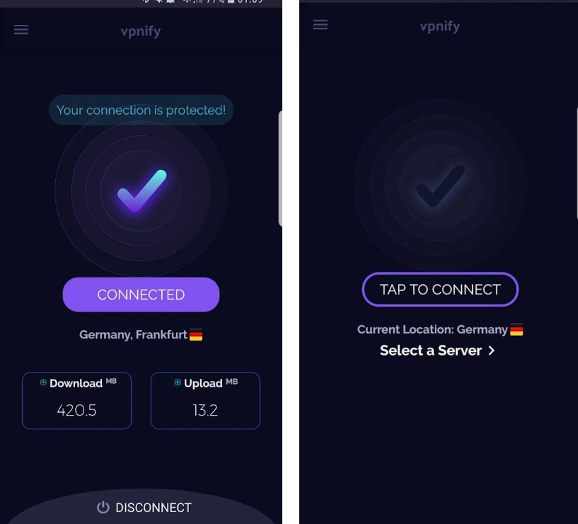 VPNify Server Selection